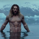Jason Momoa as Aquaman in Justice League.